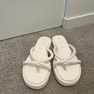 Seychelles White Sandals